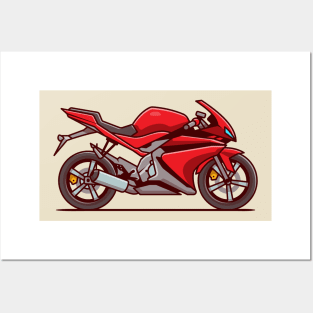 Sport Bike Motorcycle Posters and Art